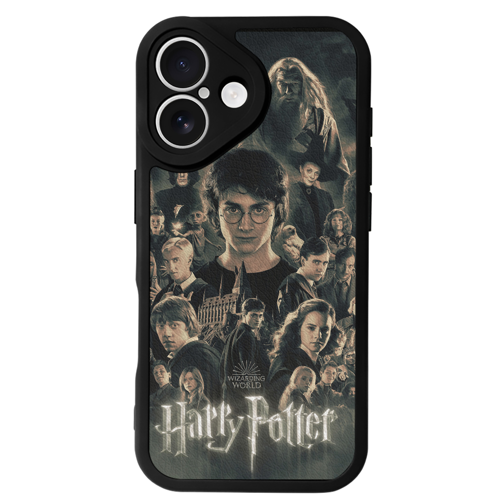 （画像用） Harry Potter ハリー・ポッターシリーズ 【iPhone 16シリーズ対応】シリコンスマホケース（レザー調） 材質：シリコン